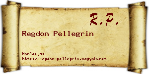 Regdon Pellegrin névjegykártya
